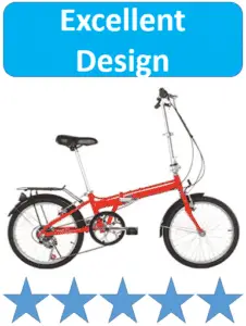 red vilano folding bike