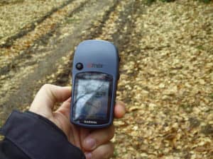 handheld GPS in fields