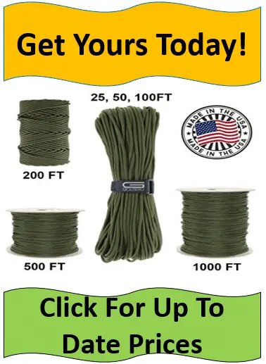 U.S. green parachute cord