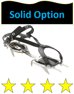 attachable crampon against while background