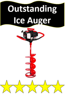 red gas powered ice auger