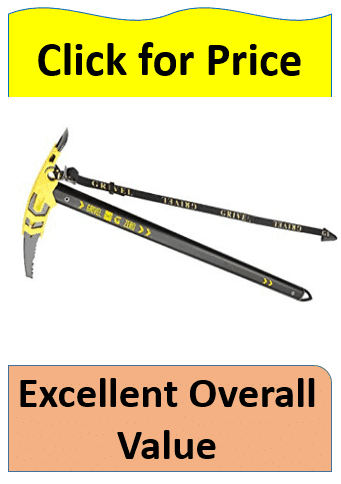 Grivel G Zero Long Evo Eispickel 66 Cm - CE Zertifiziert Für Eisklettern
