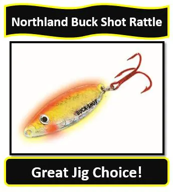 Northland Buck Shot Rattle Spoon - on list for best northern pike fishing lures