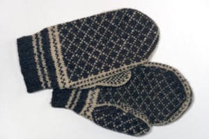 old pair winter mittens