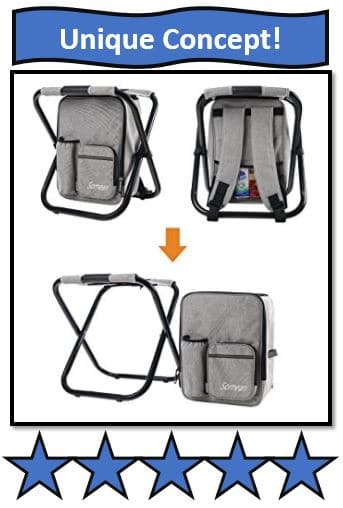 Soonyeah Multi-Function Backpack & Foldable Chair with Cooler