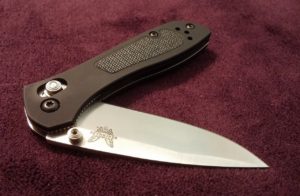 half open folding knife