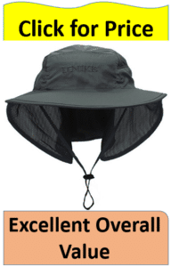 black unisex hiking hat