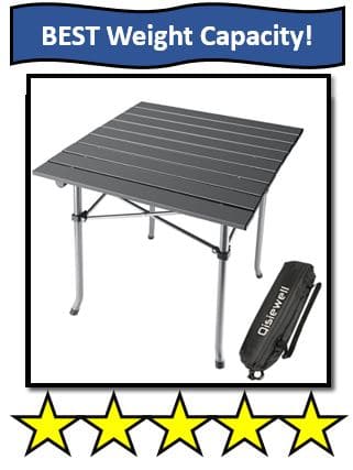 Qisiewell Aluminum Camping Table