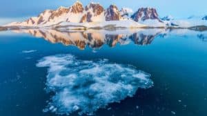 Antarctica mountain coast