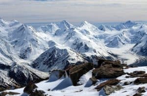 snow capped mountains of New Zealand