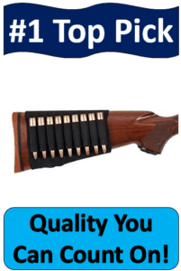 rifle buttstock shell holder with cartridges