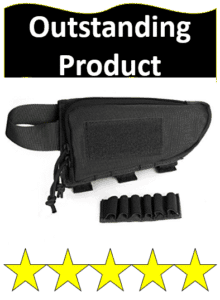 buttstock cheek rest with attachable cartridge holder