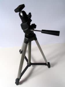 black tripod