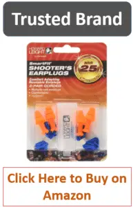 packaged pair of reusable shooting earplugs