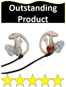 clear filtered shooting ear plugs