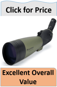 Large green black spotting scope
