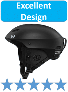 black OutdoorMaster ski helmet