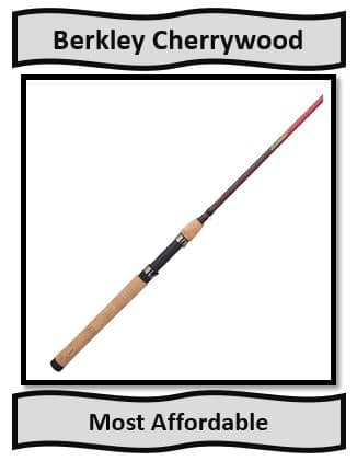 The Berkley CherryWood Bass Fishing Rod- great value.