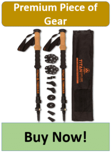 carbon fiber hiker poles with accessories