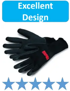 black rapala ice fishing gloves