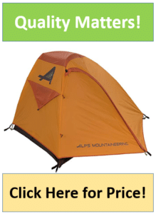 orange ALPS Mountaineering Zephyr tent