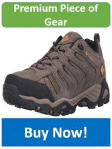 gray Columbia hiking shoe