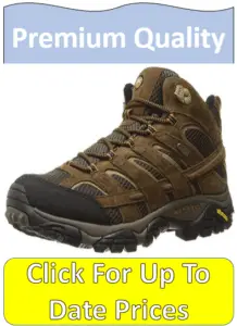 brown Merrell Moab hiking boots