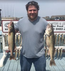 AmazingOutdoorAdventures.com writer Jon Dayton with Walleye