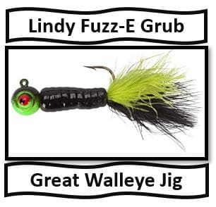 Lindy Fuzz-E Grub - Best Walleye Fishing Jigs