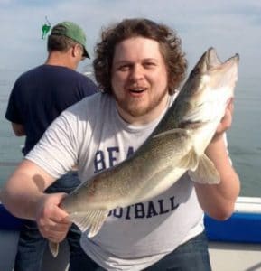 Jon Catching Large Walleye