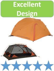 ALPS aries tents with and without rain fly