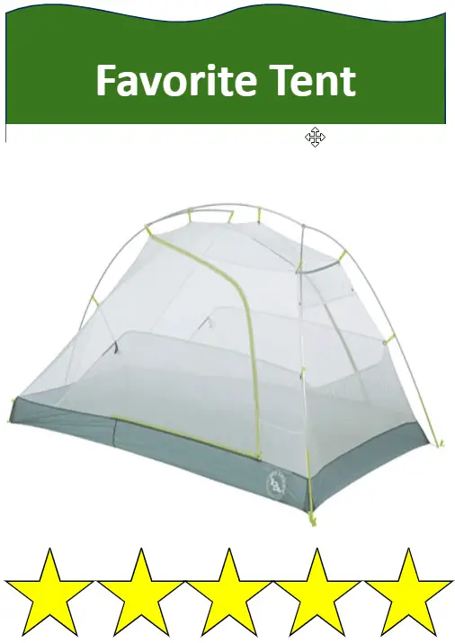 Big Agnes ultralight backpacking tent