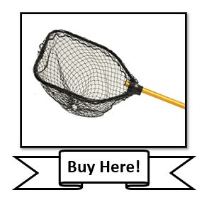 The Frabill Power Stow Poly Fishing Net with sliding handle
