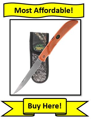 Outdoor Edge Folding Fillet Knife - open with 5" blade