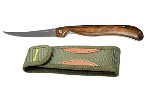 Sarge Knives Riverwood Folding Fillet Knife with case